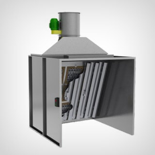 Cabines de Pintura com Exaustão Eficaz